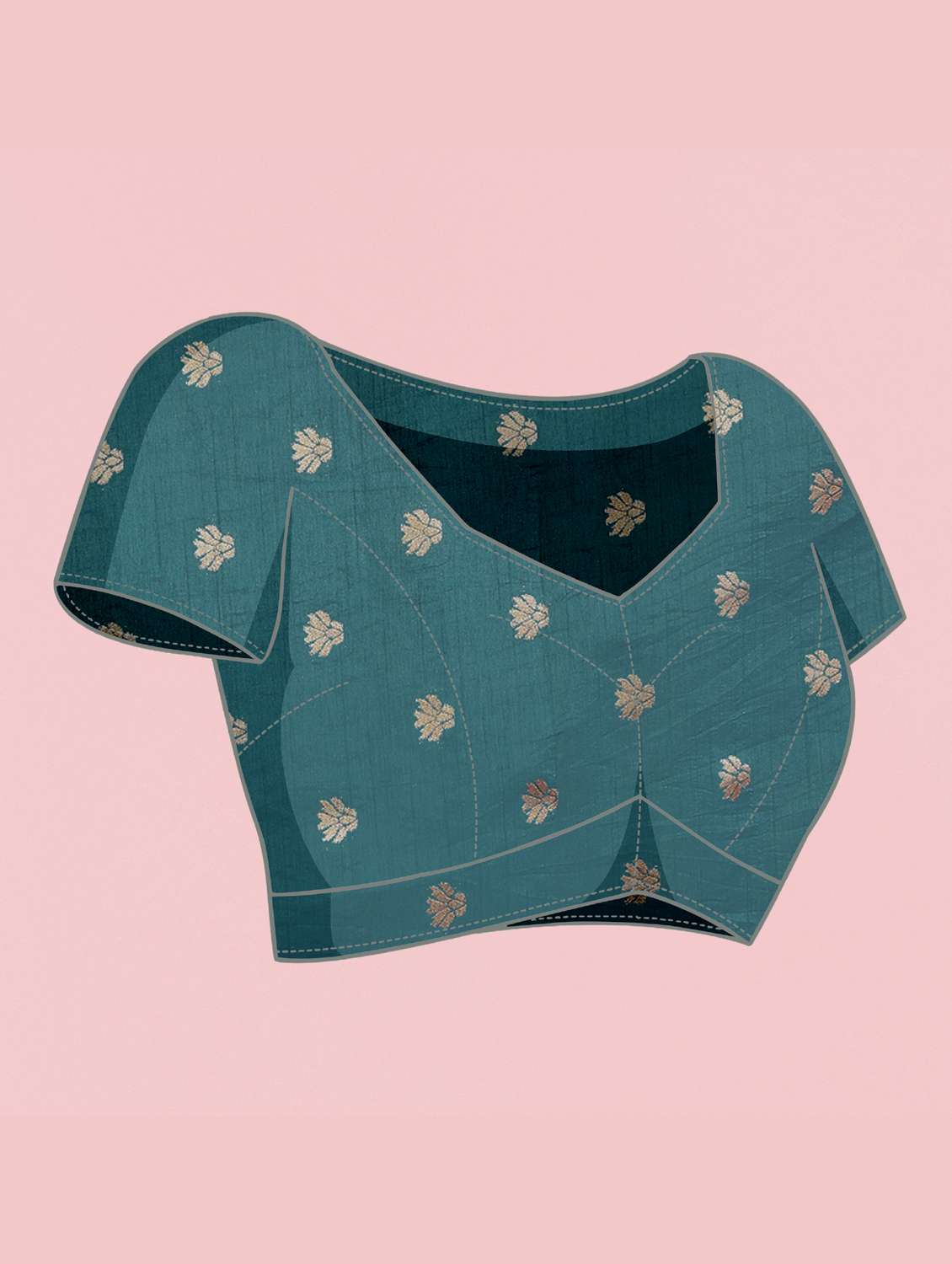 women self design banarasi saree with blouse - 21354161 -  Standard Image - 3