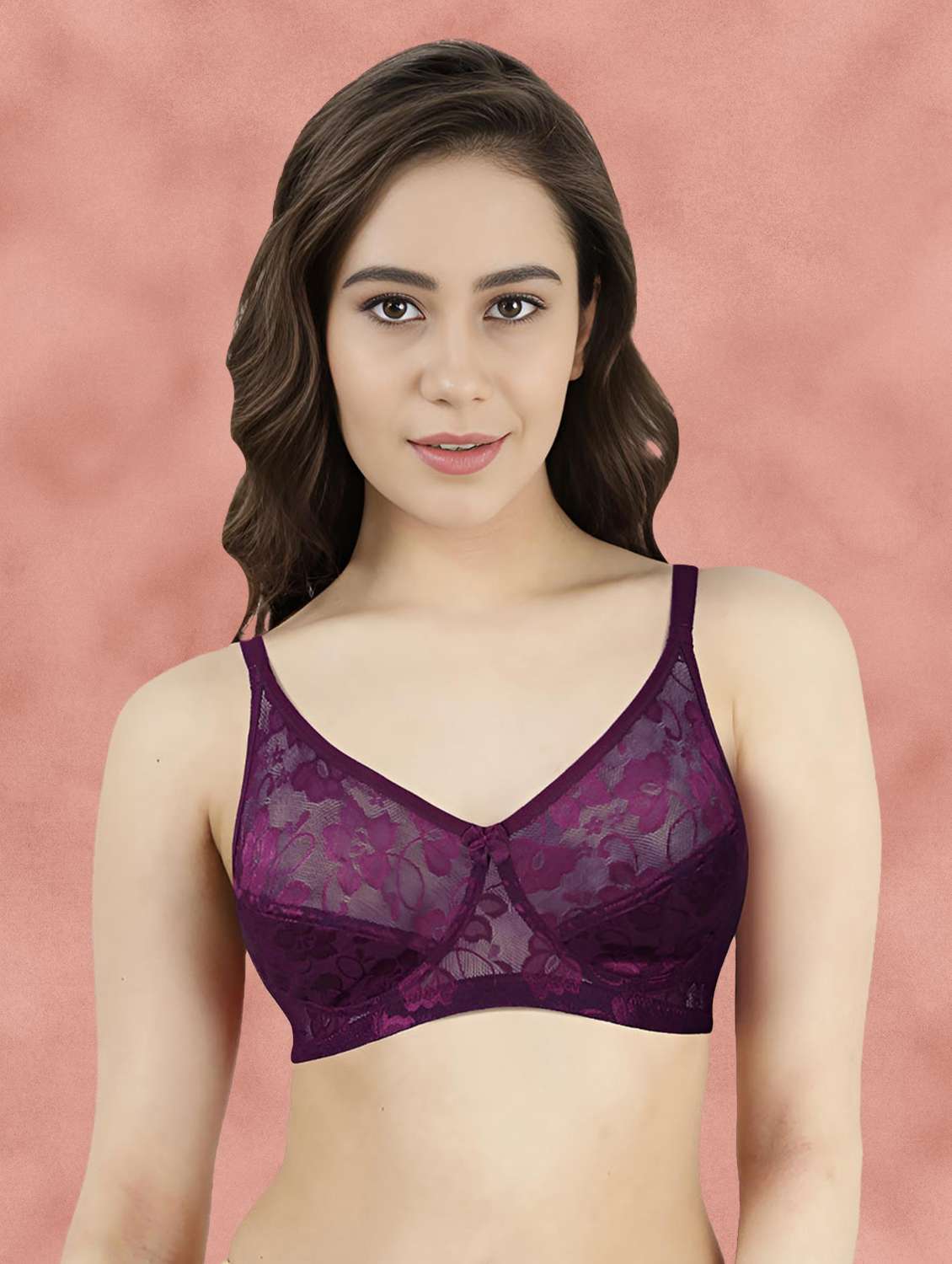 women non wired self-designed regular bra - 21354486 - Zoom Image - 0