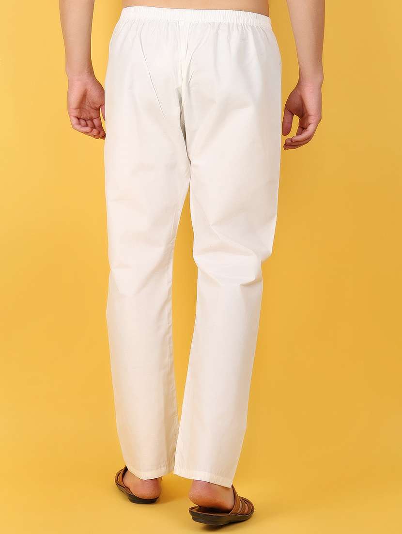 men mid rise solid pyjama - 21354784 -  Standard Image - 3
