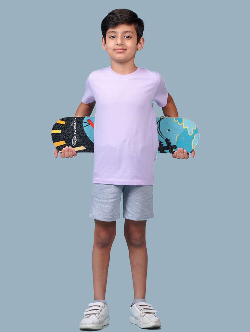 boys pack of 2 solid t-shirts - 21354945 -  Standard Image - 3