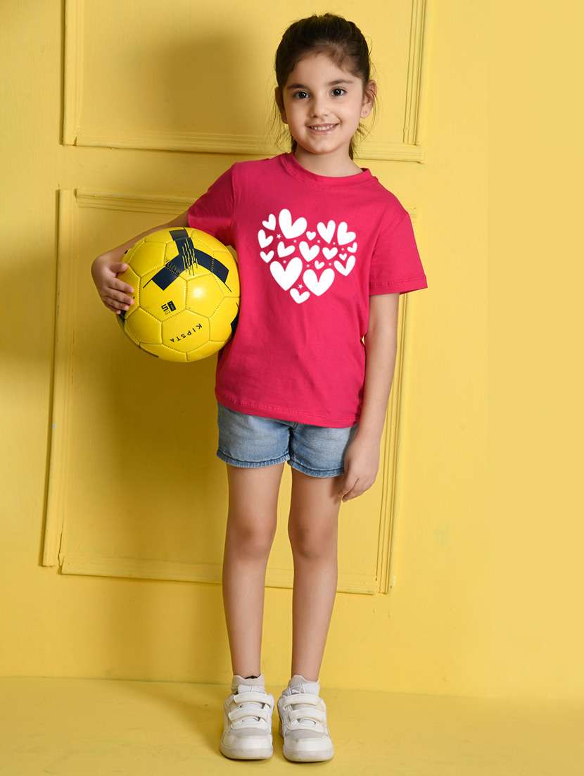 girl front printed multi colored tee combo - 21355085 - Standard Image - 3
