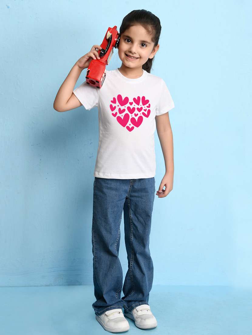 girl front printed multi colored tee combo - 21355087 - Standard Image - 3