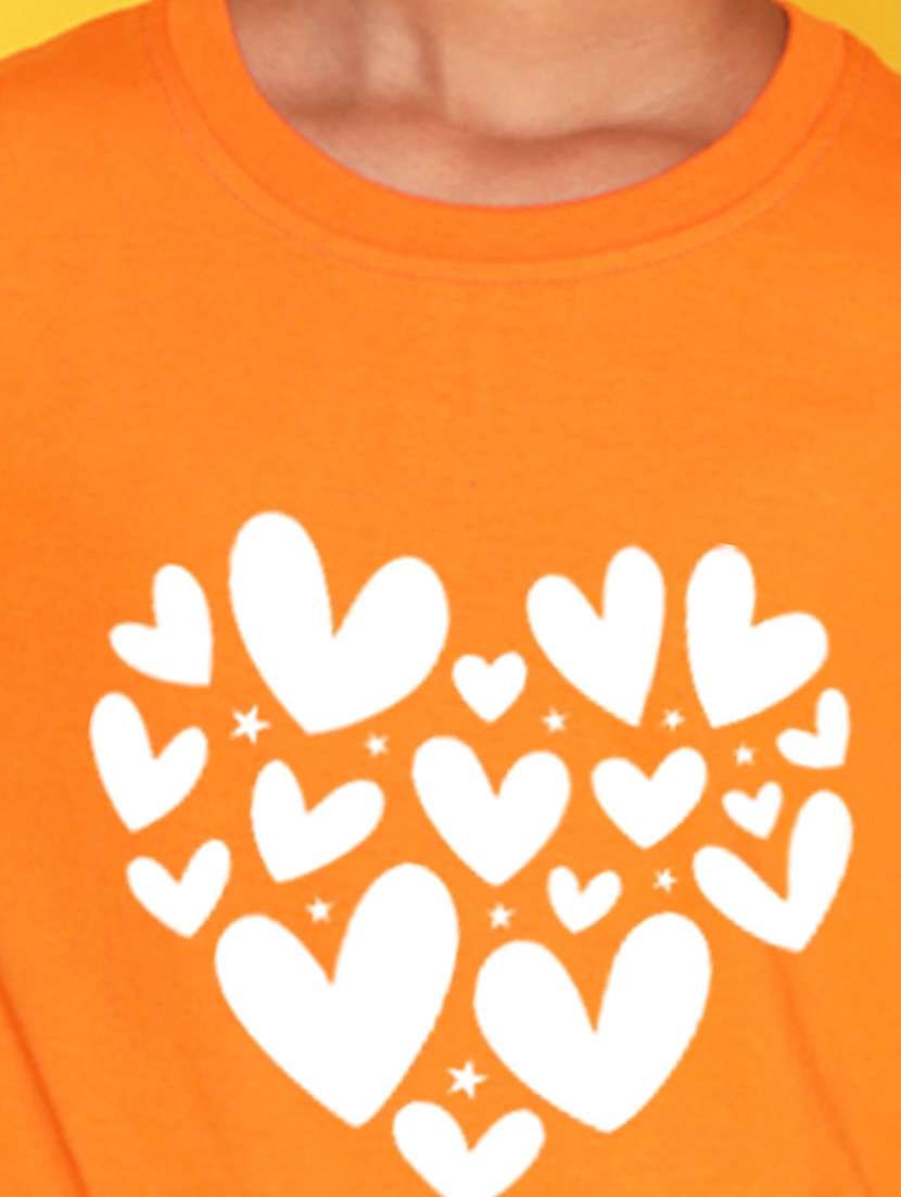 girls chest print round neck t-shirt - 21355368 -  Standard Image - 3