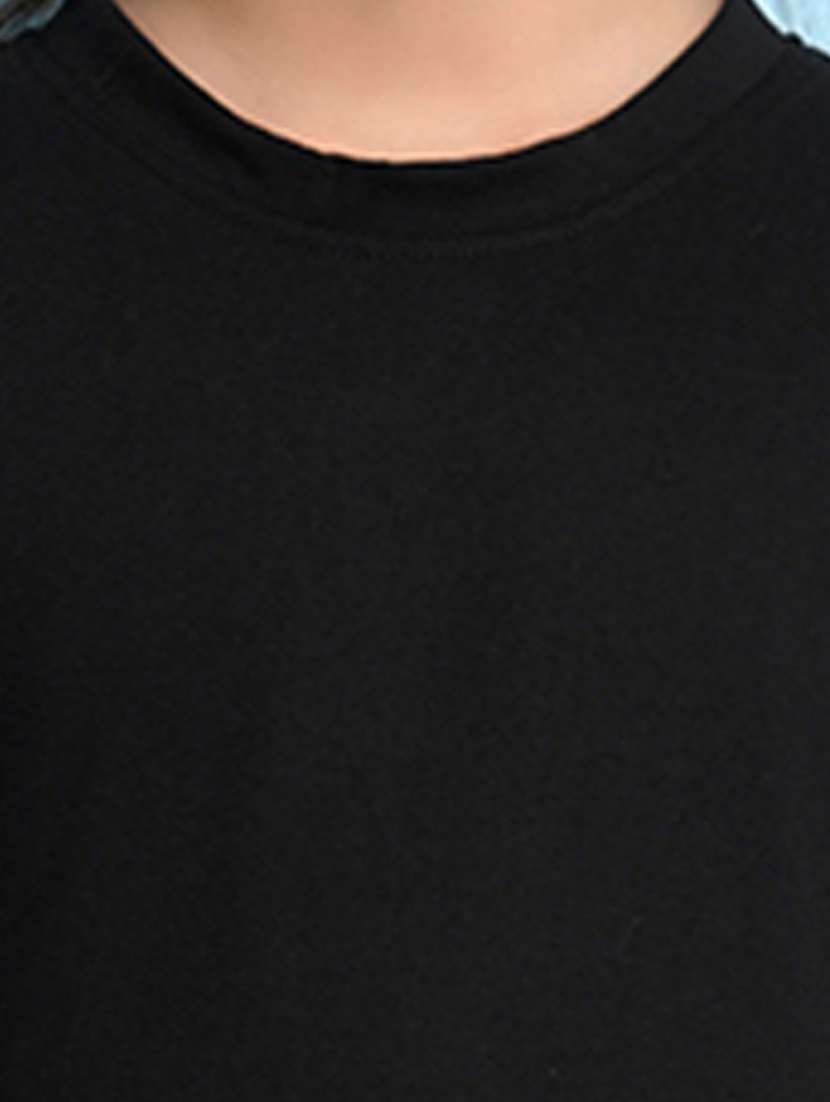 girls round neck placement print tees - 21355391 -  Standard Image - 3