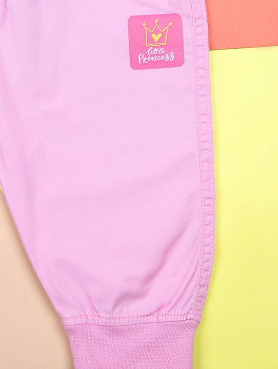 boys pink solid mid rise jogger - 21356124 -  Standard Image - 3
