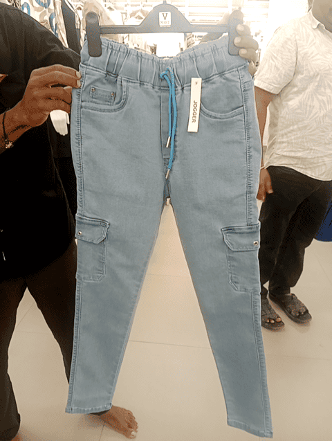 assorted cotton knitted denim jeans - 21356132 - Standard Image - 0