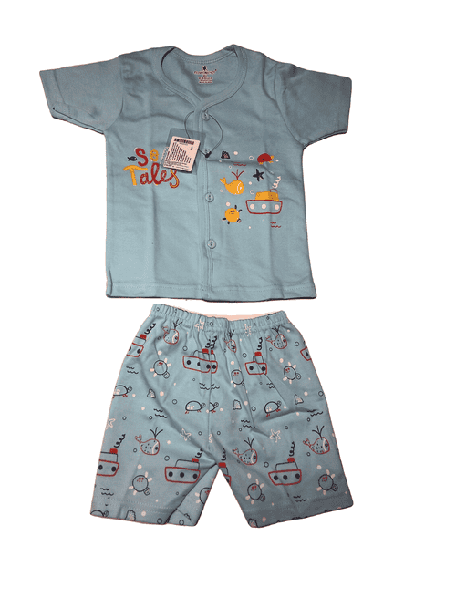 assorted cotton interlock twin sets & dungree - 21356231 - Standard Image - 0