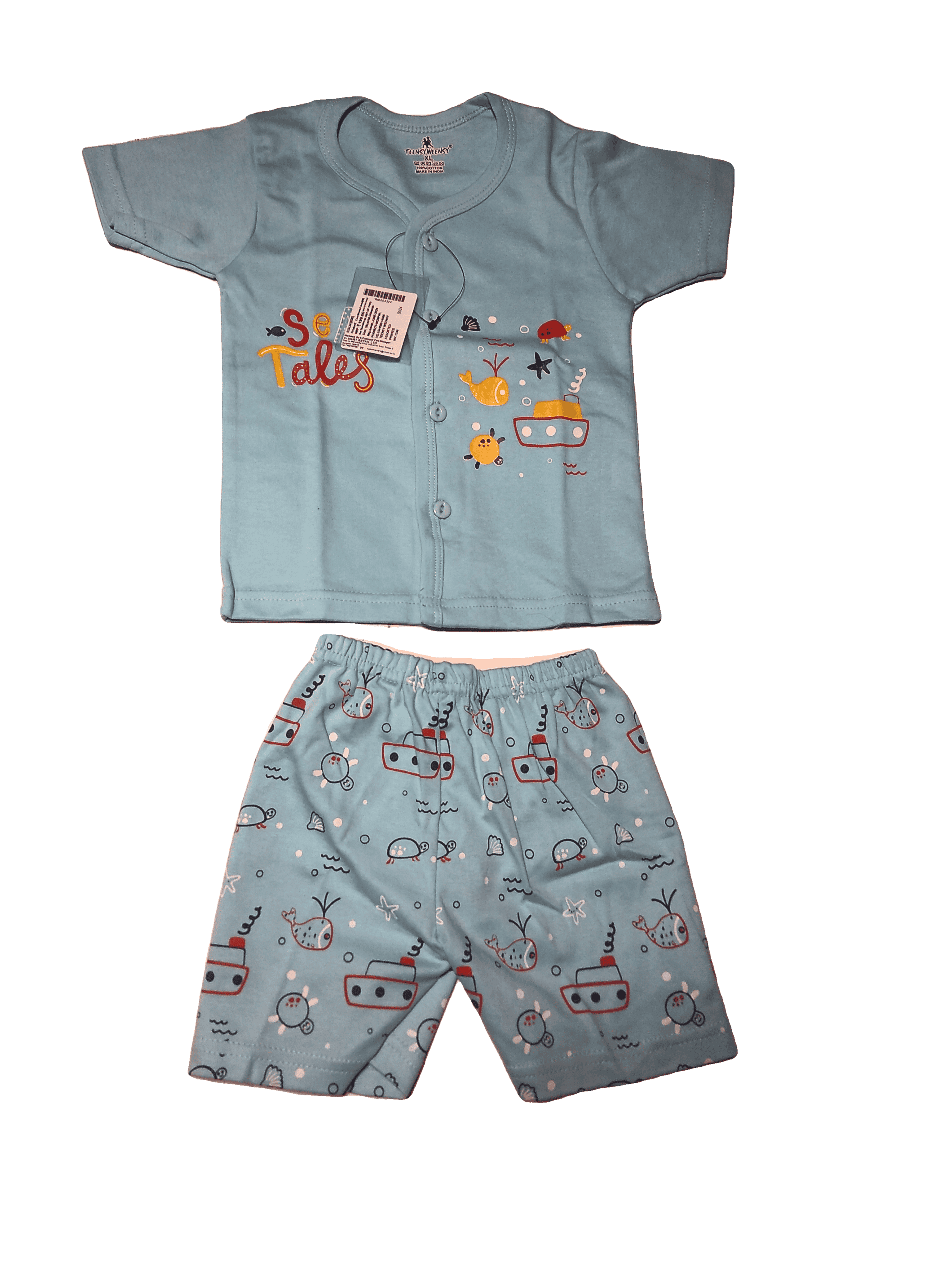 assorted cotton interlock twin sets & dungree - 21356231 - Zoom Image - 0