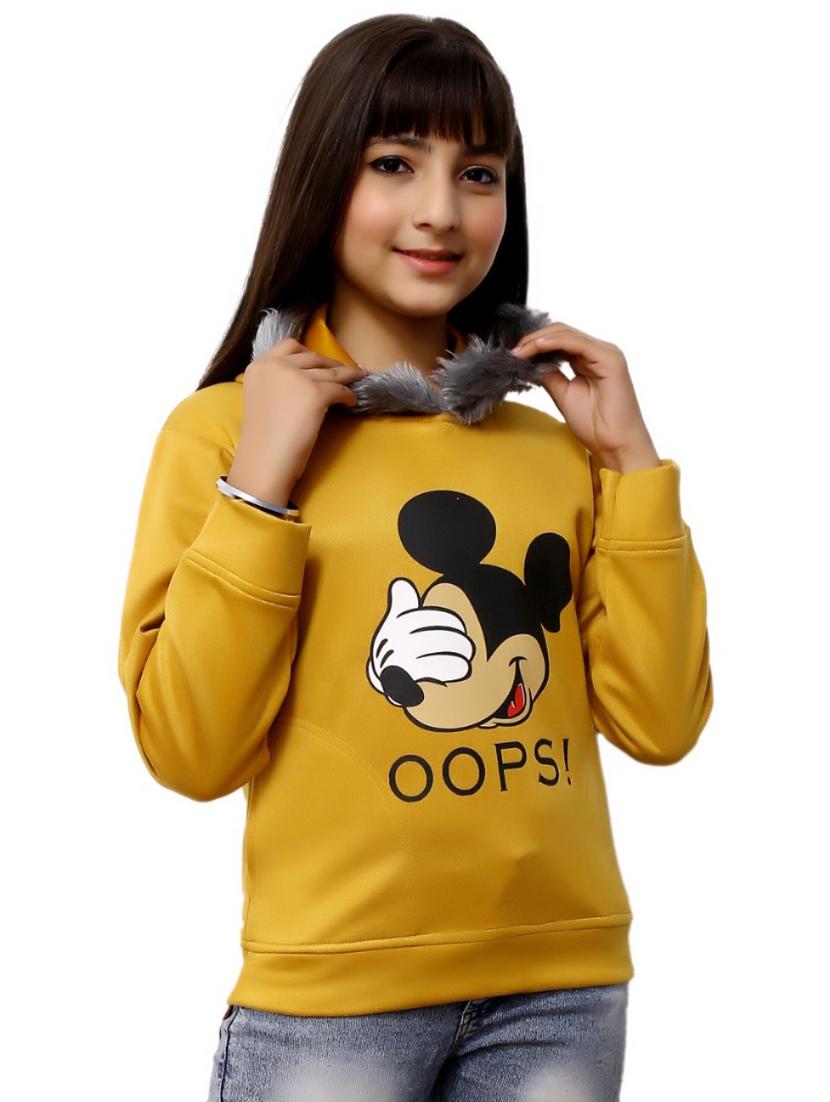 girls long sleeves hooded neck sweatshirts - 21356342 - Zoom Image - 0