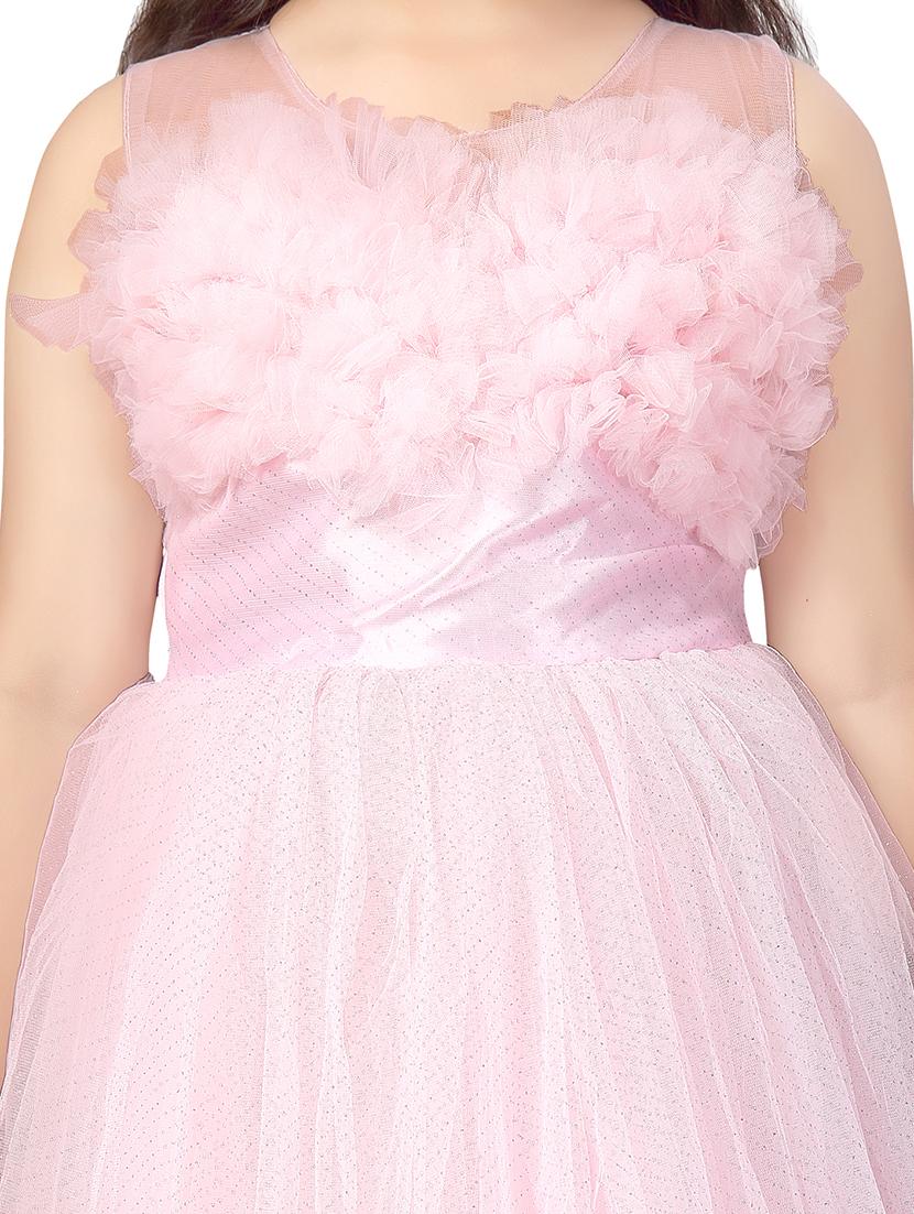 girls round neck party gown - 21356476 - Standard Image - 3