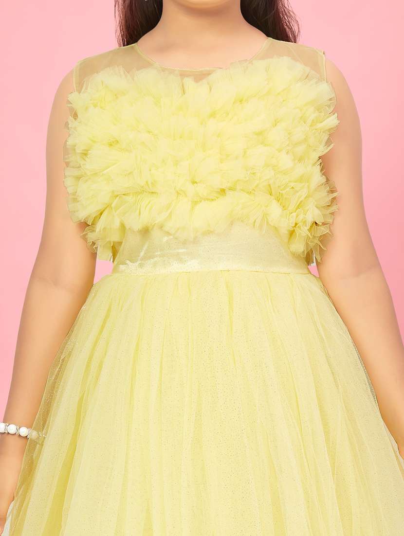 girls round neck party gown - 21356488 -  Standard Image - 3