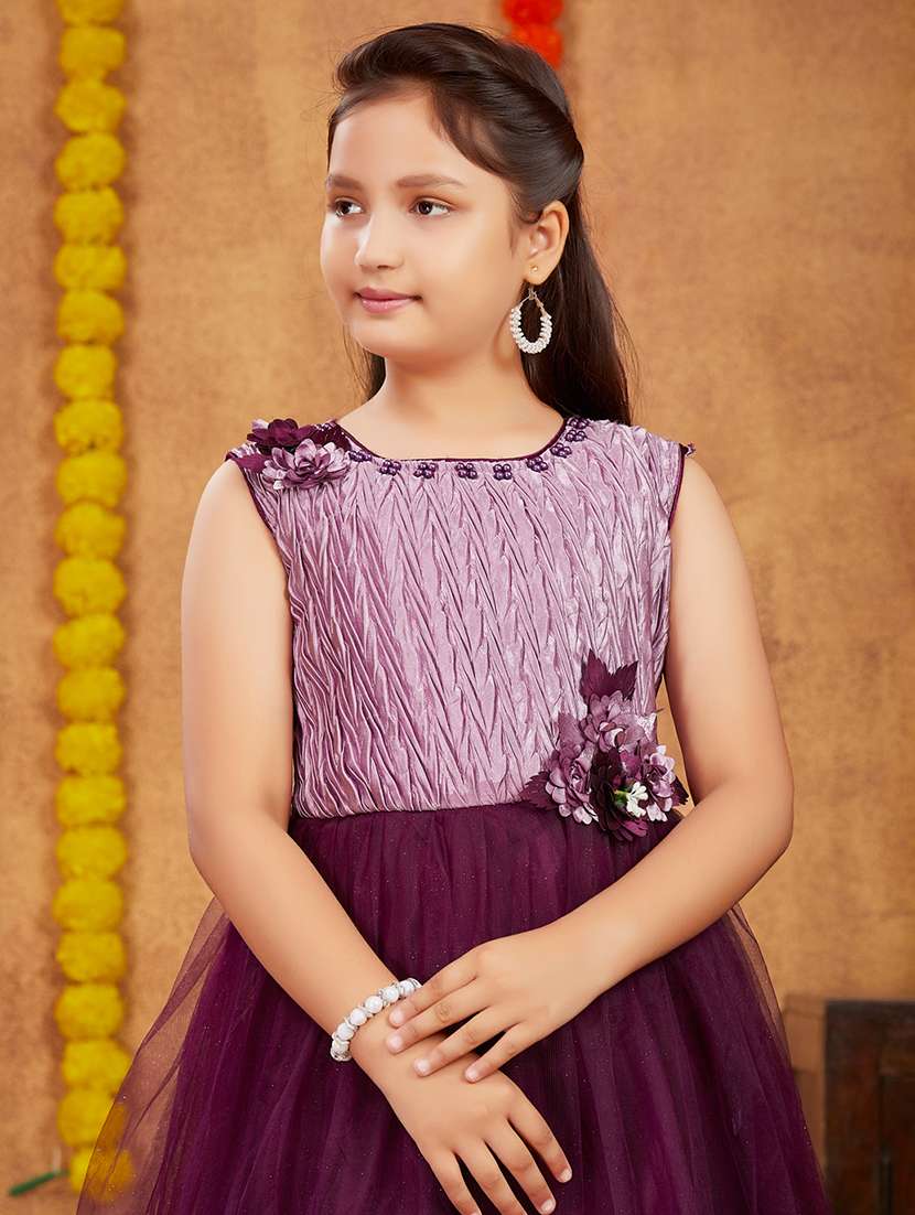 girls round neck party gown - 21356516 -  Standard Image - 3