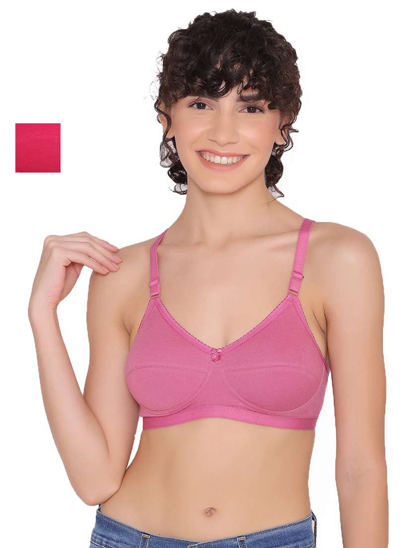 wome solid regular bra combo