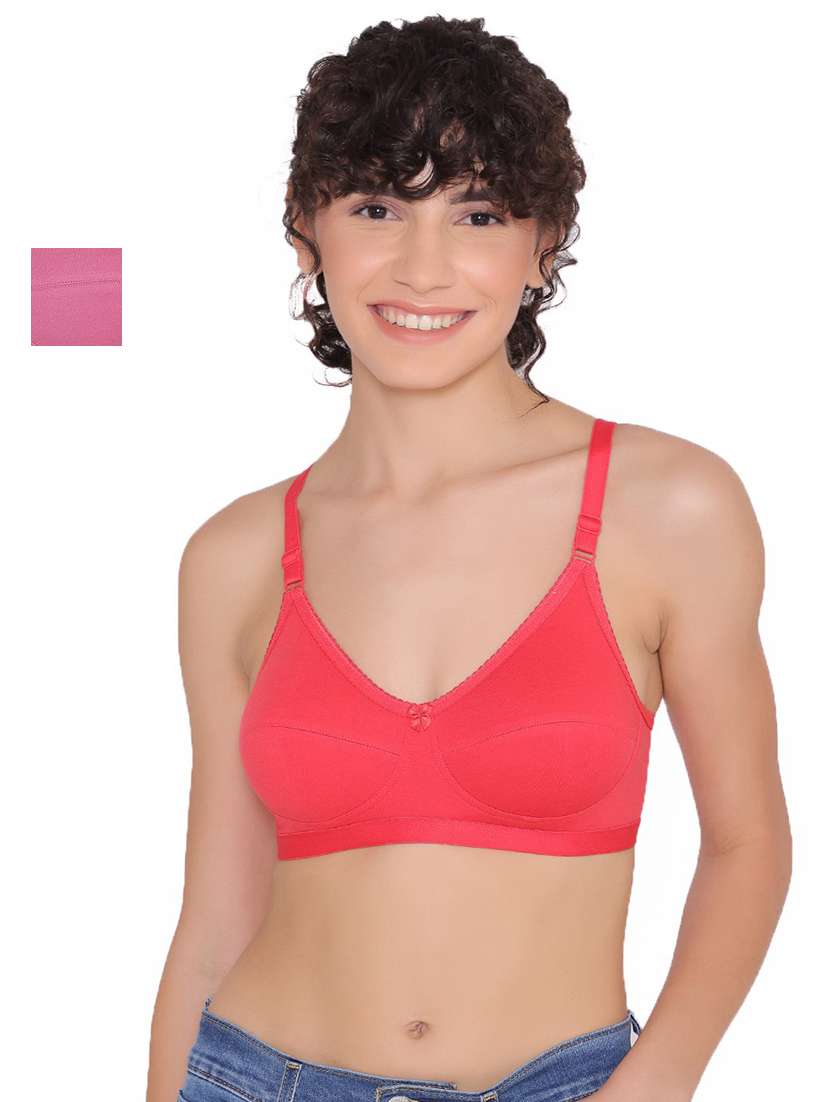 wome solid regular bra combo