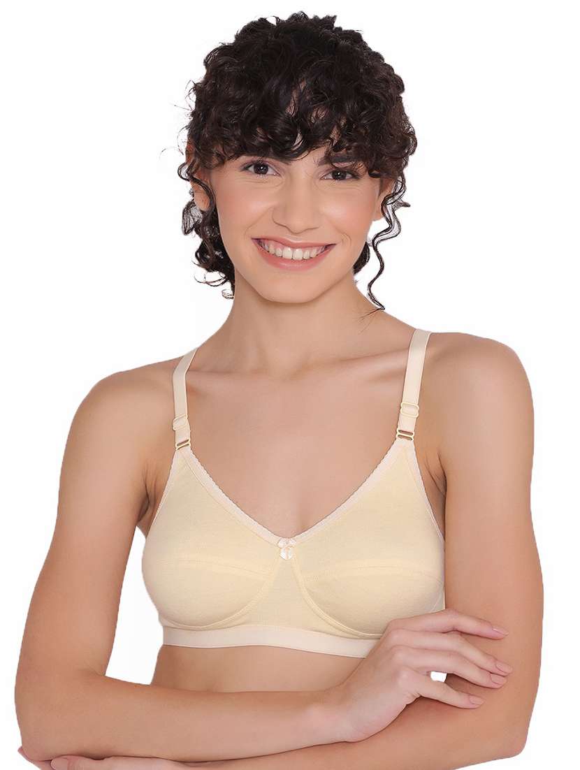 women non wired solid regular bra