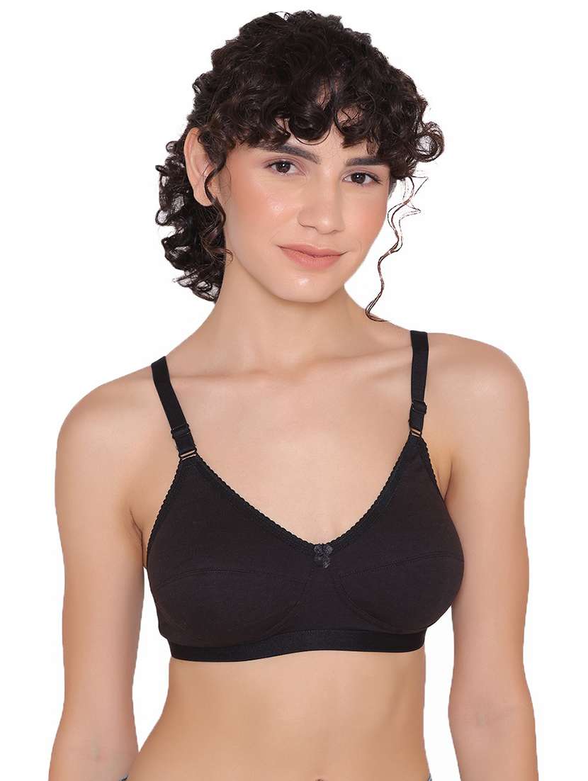 women non wired solid regular bra