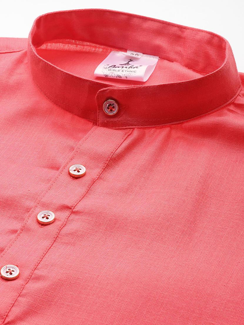 men mandarin neck solid long kurta - 21357323 - Standard Image - 5
