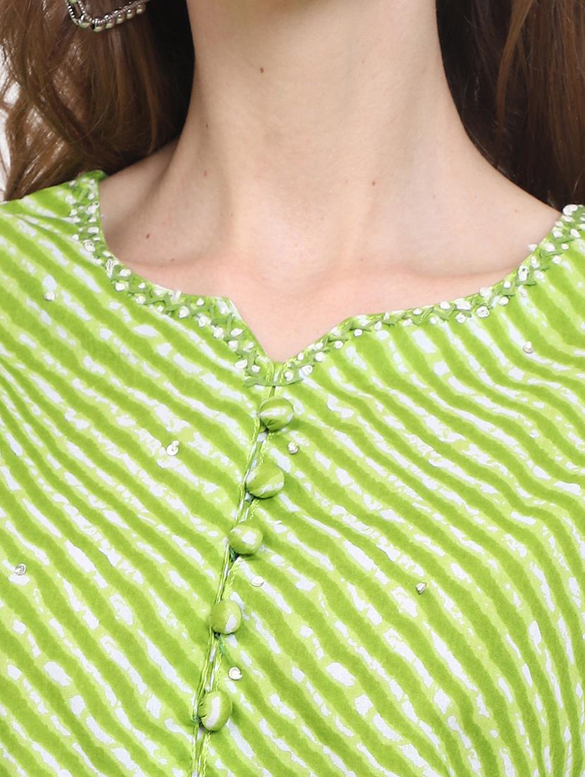 women three quarter sleeves straight kurta - 21357336 - Standard Image - 5