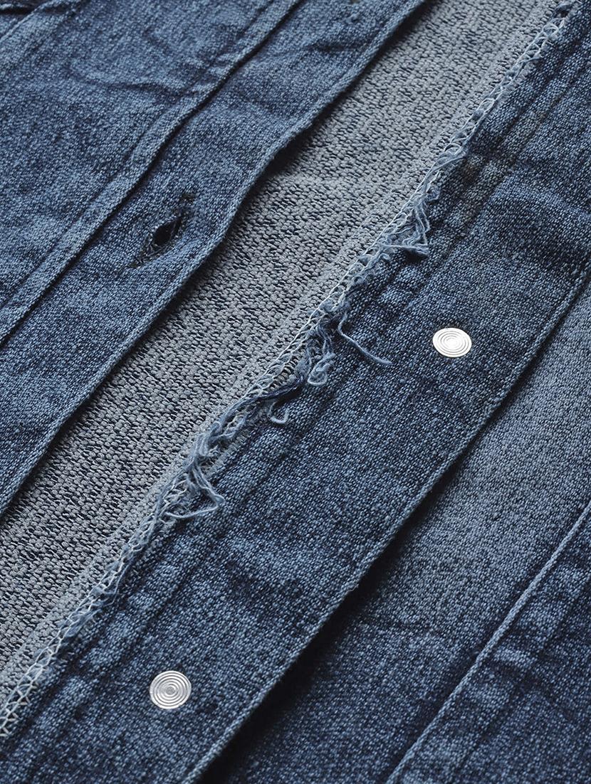 women long sleeve denim jacket - 21357345 - Standard Image - 5