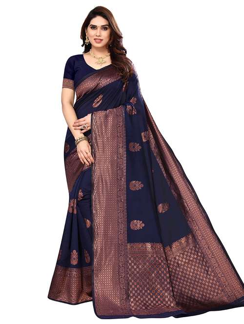 women self design banarasi saree with blouse - 21358943 - Standard Image - 0
