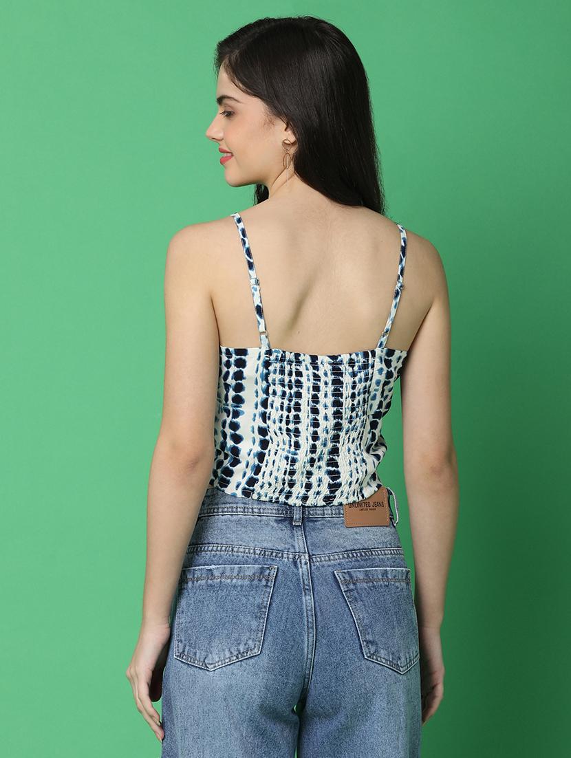 women white tie & dye crop top - 21359152 - Standard Image - 3