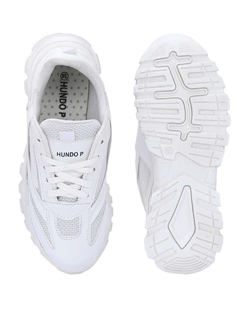 women white lace-up sneaker - 21359309 -  Standard Image - 5