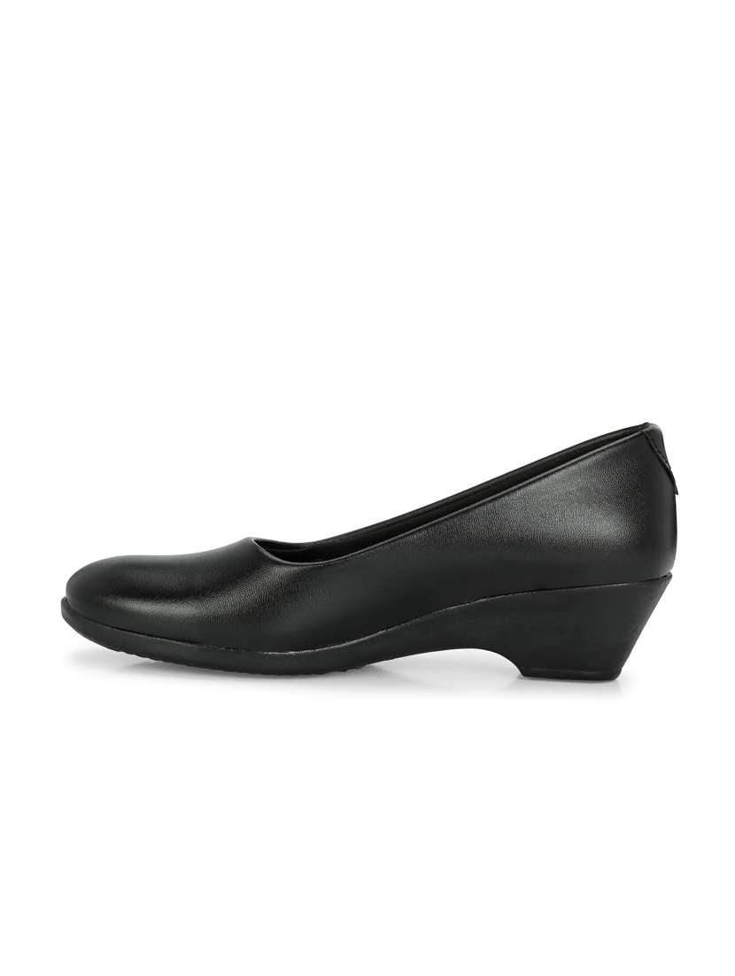 women black slip on formal shoe - 21359311 - Standard Image - 3