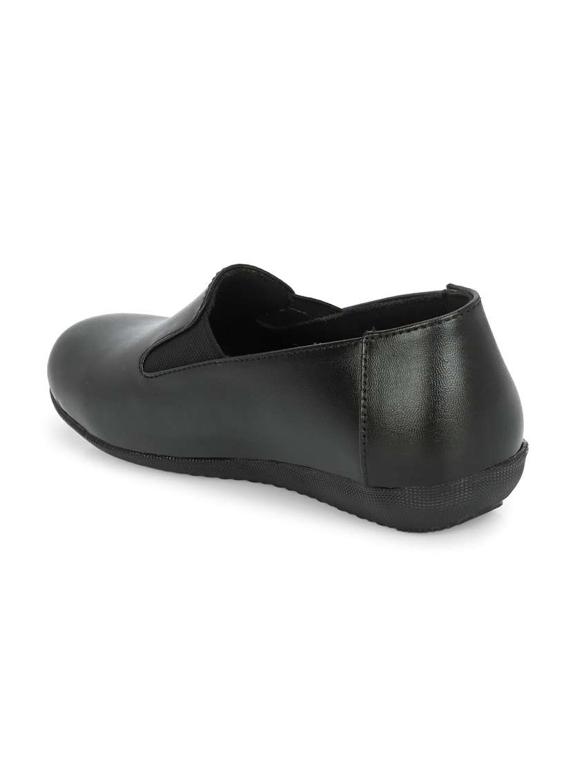 women black slip on formal shoe - 21359312 - Standard Image - 3