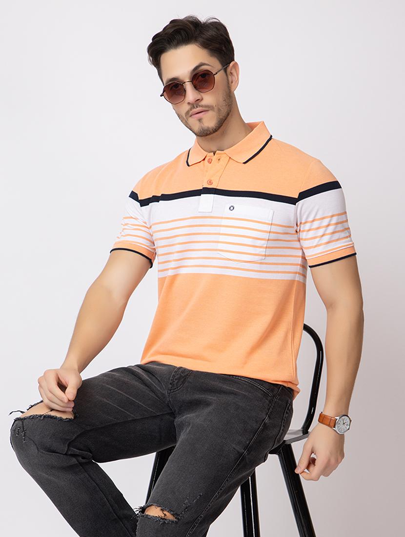 men striped polo t-shirt - 21359328 - Standard Image - 3