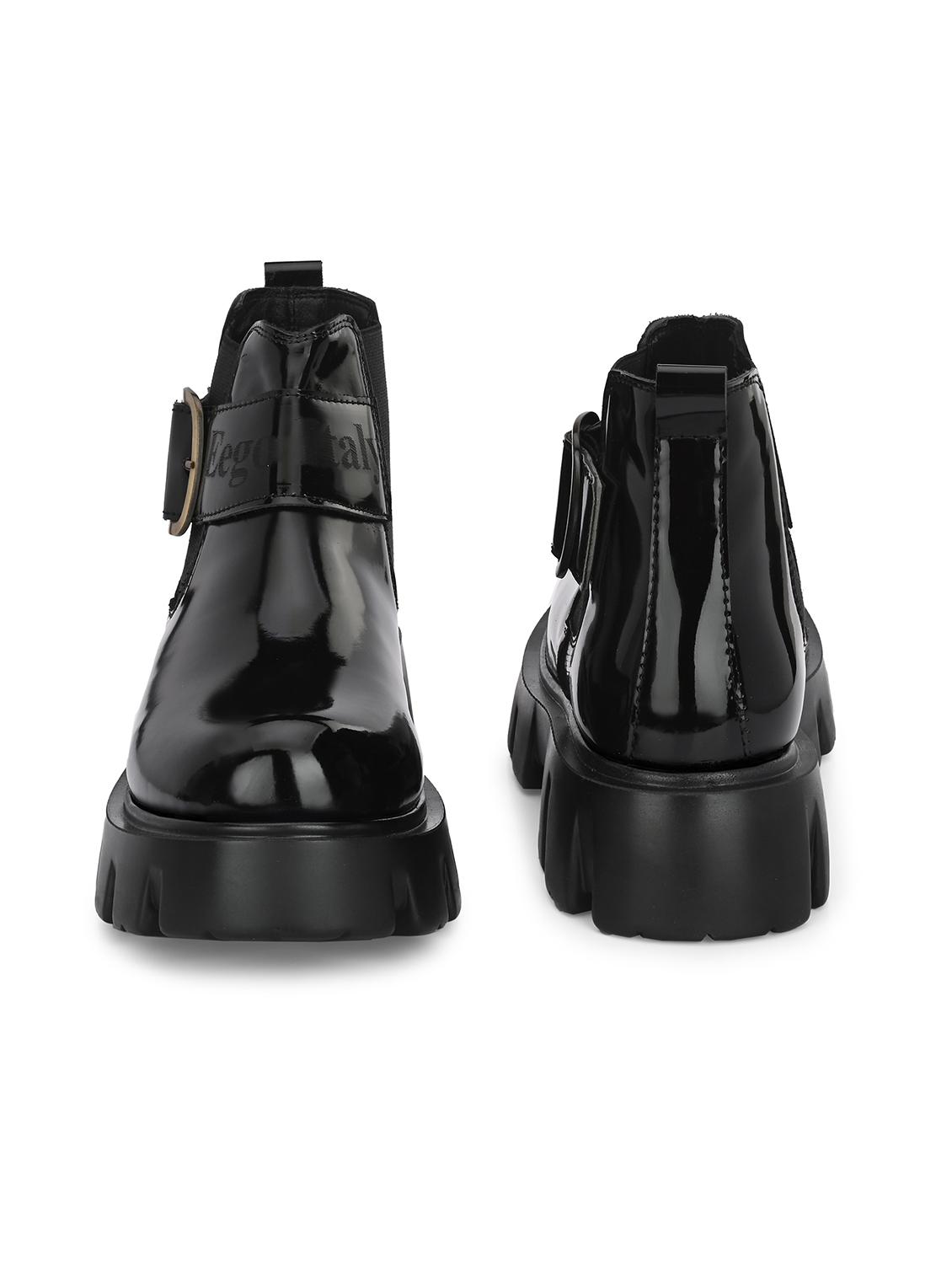 black synthetic high tops boots - 21359347 - Standard Image - 3