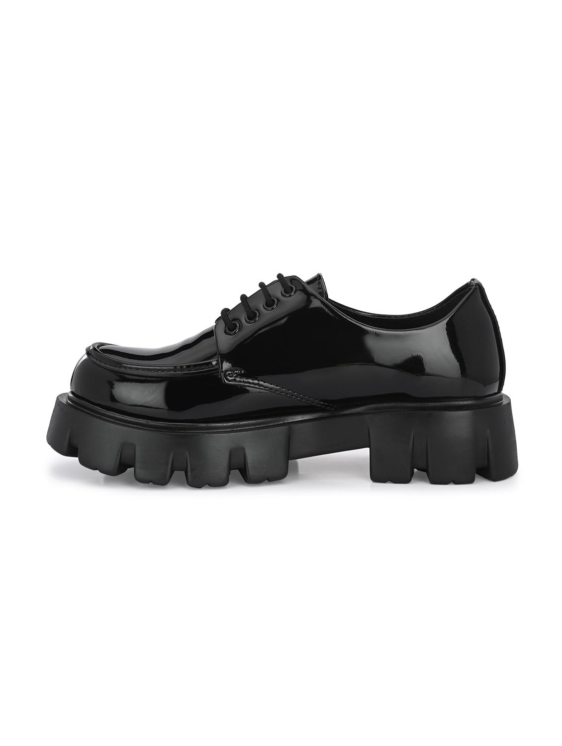 black lace up shoes - 21359351 - Standard Image - 3