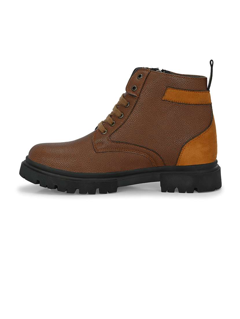 brown high tops boots - 21359353 -  Standard Image - 3