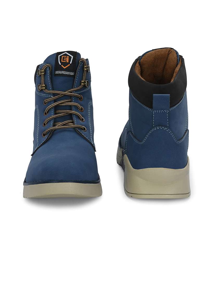 men blue hiking boots - 21359357 - Standard Image - 3