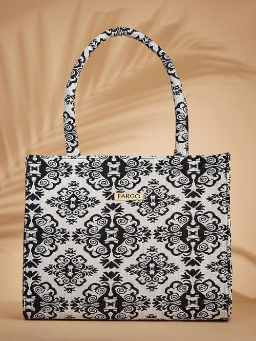 women printed handbag with laptop pocket - 21359449 -  Standard Image - 0