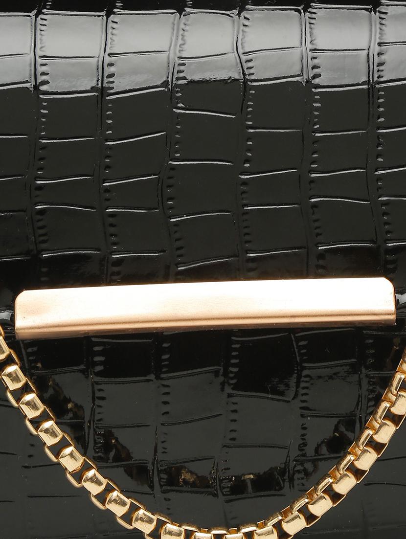 black leather sling bag - 21359746 - Standard Image - 3