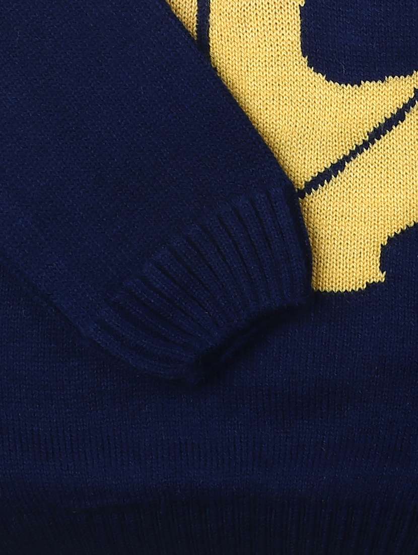 kids long sleeved self design sweater - 21360067 -  Standard Image - 3