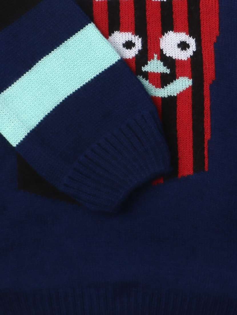 kids long sleeved self design sweater - 21360068 -  Standard Image - 3