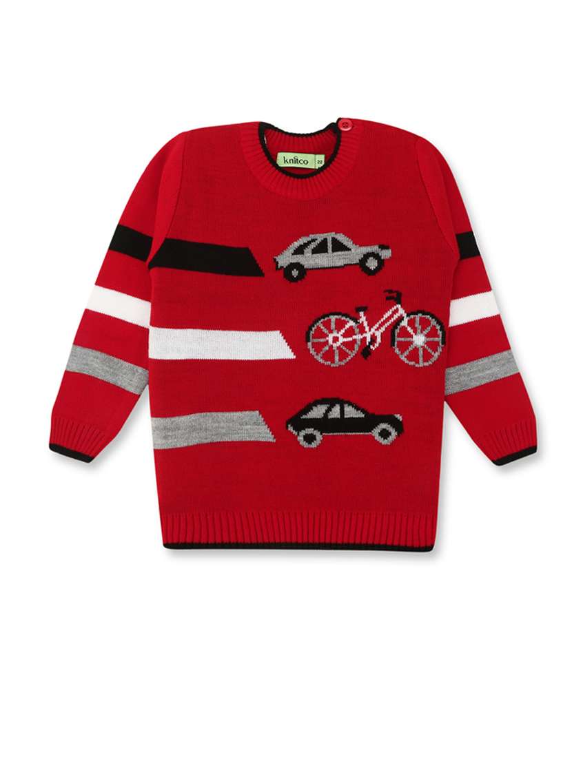 boys striped long sleeves sweater