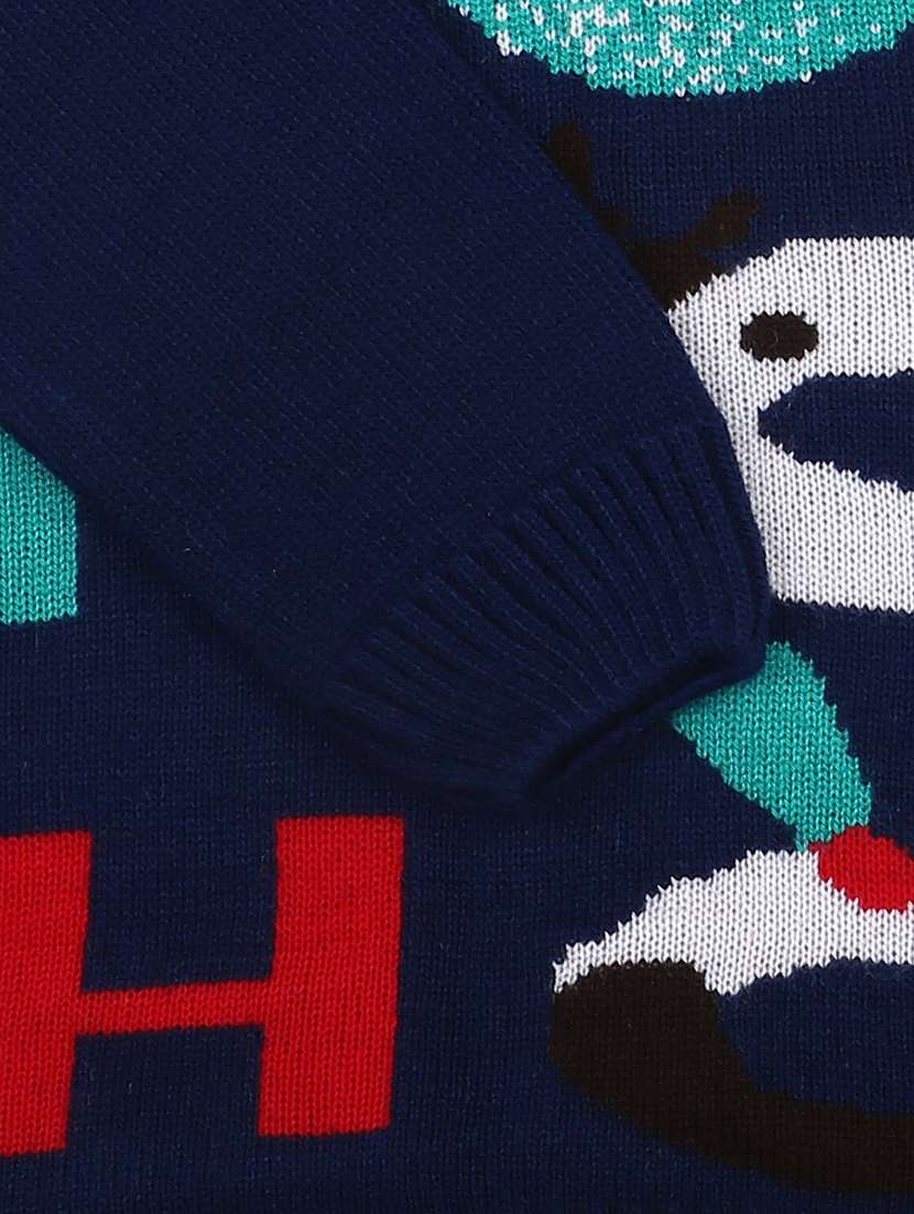 kids long sleeved self design sweater - 21360072 -  Standard Image - 3