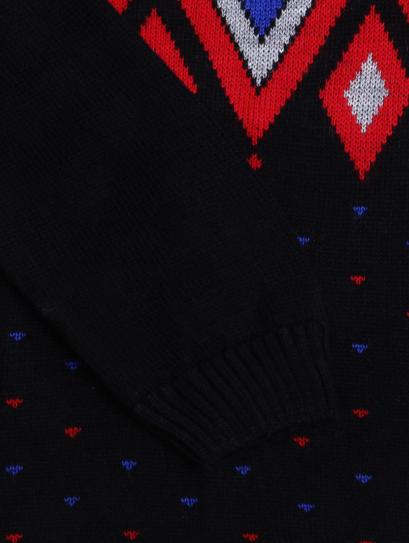 kids long sleeved self design sweater - 21360074 - Standard Image - 3