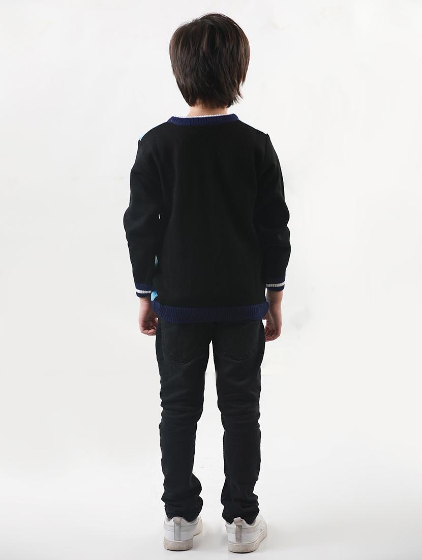 kids long sleeved self design sweater - 21360094 - Standard Image - 3