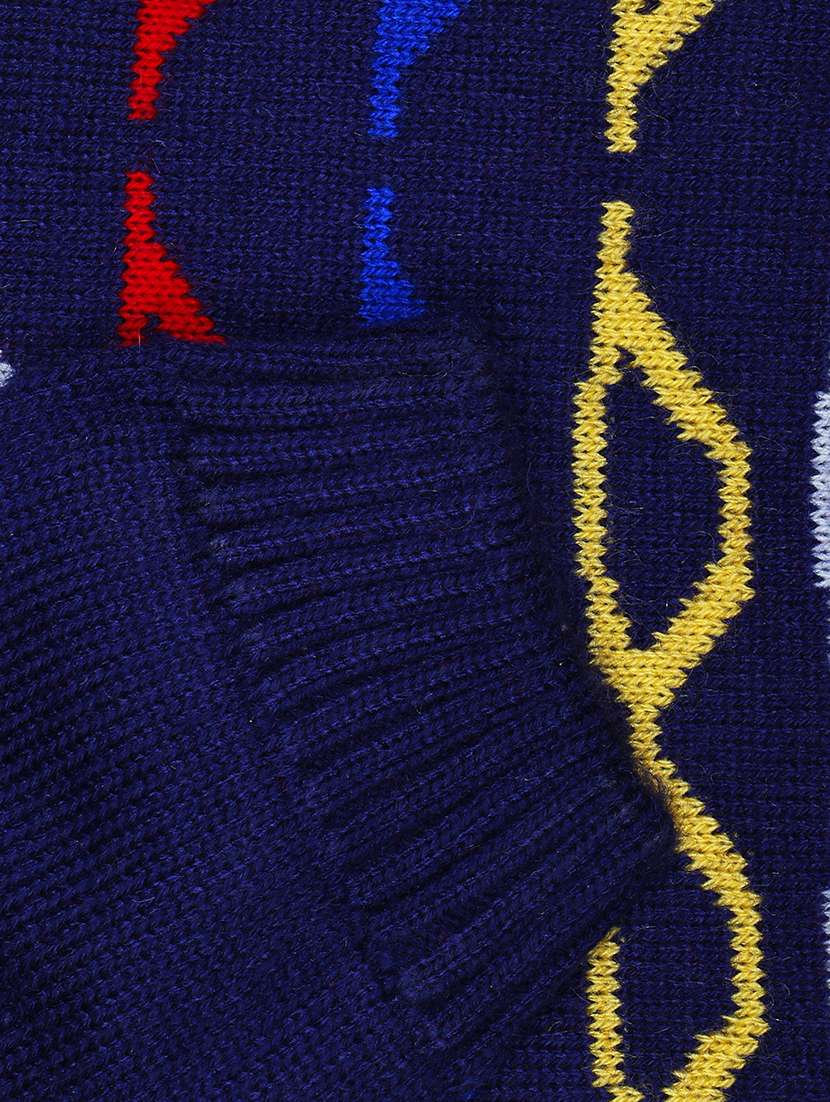 kids long sleeved self design sweater - 21360099 -  Standard Image - 3