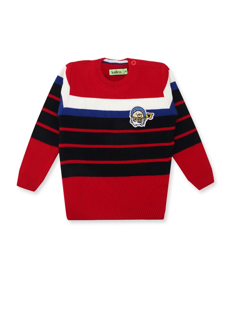 boys striped long sleeves sweater - 21360105 - Zoom Image - 0