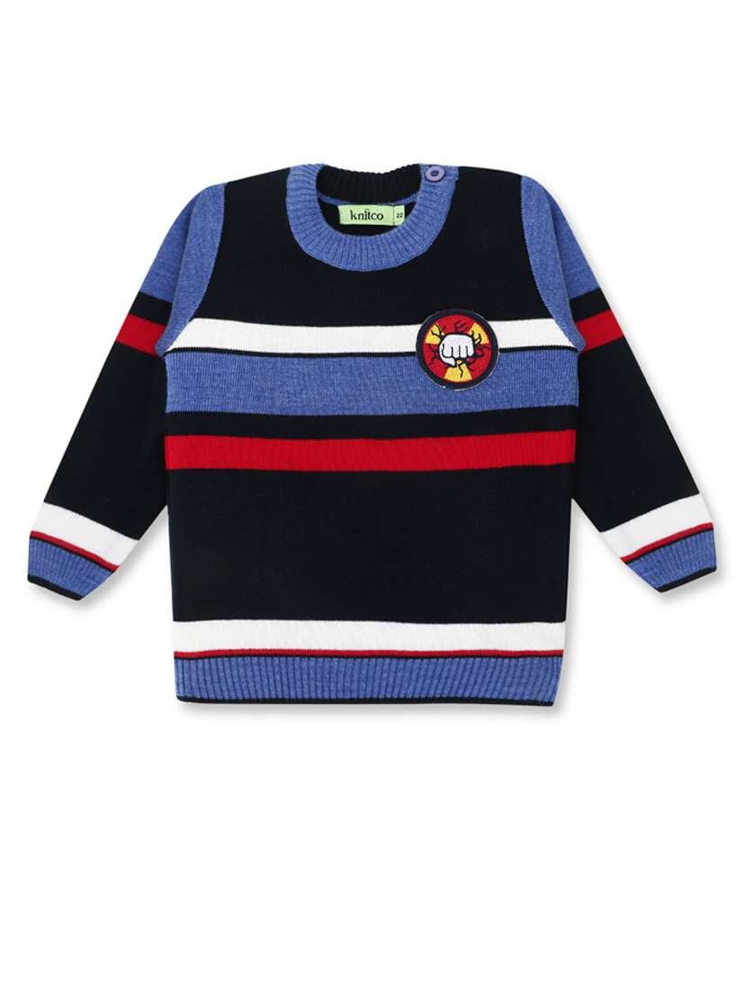 boys striped long sleeves sweater