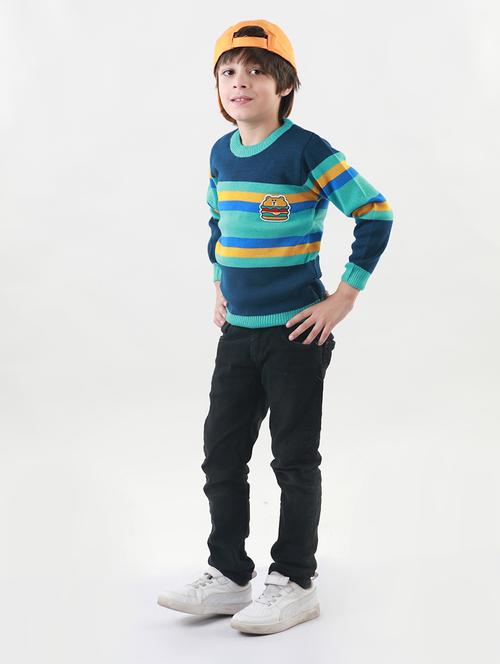 boys striped long sleeves sweater - 21360116 - Standard Image - 0