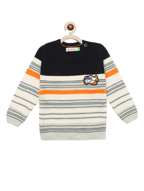 boys striped long sleeves sweater - 21360125 - Standard Image - 0