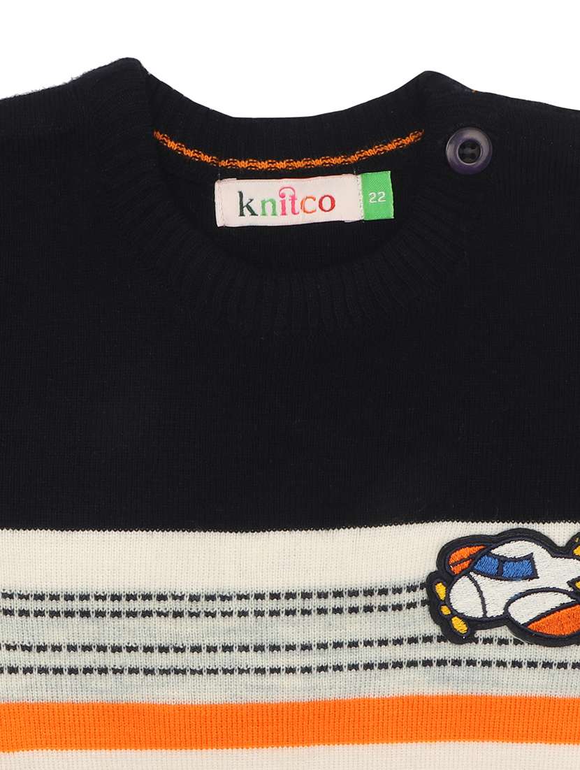 boys striped long sleeves sweater - 21360125 - Standard Image - 3