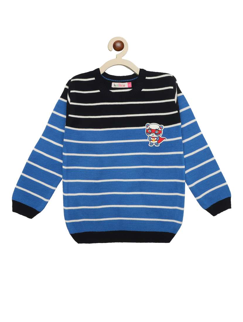 boys striped long sleeves sweater