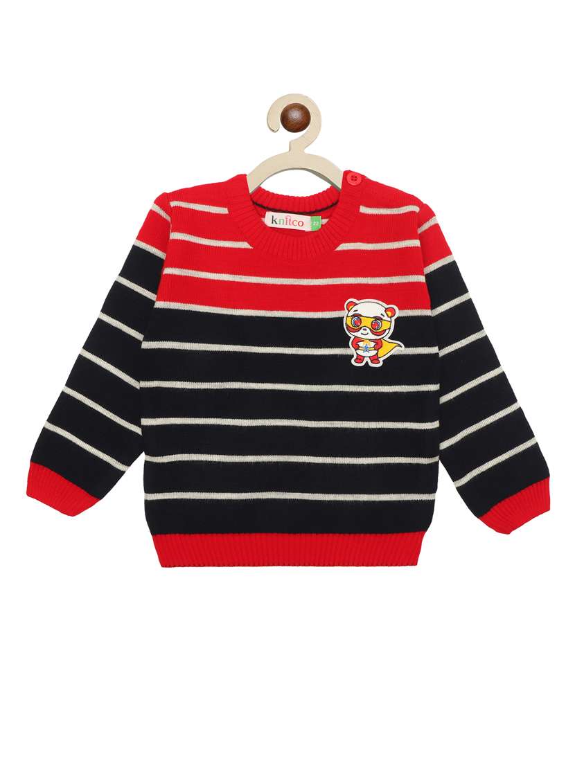 kids long sleeved striped sweater