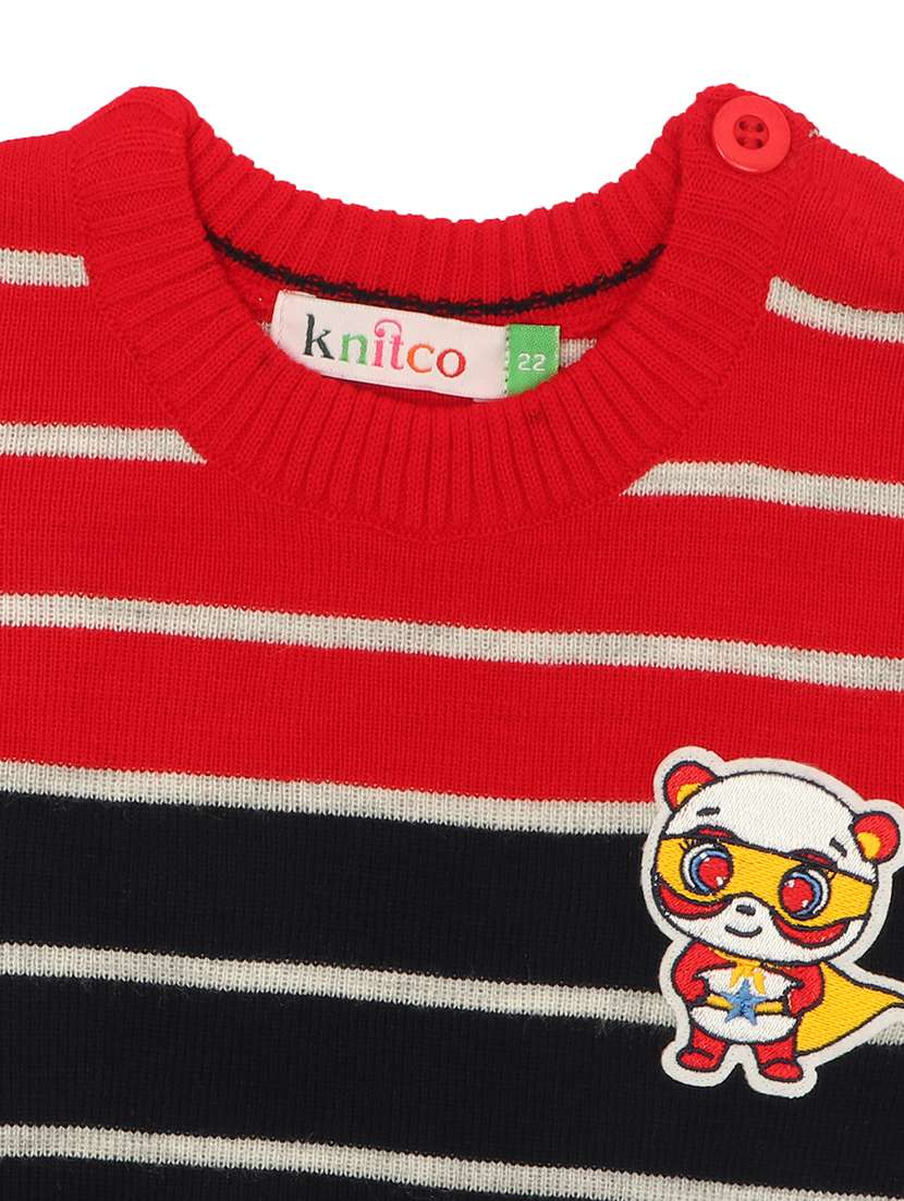 kids long sleeved striped sweater - 21360130 - Standard Image - 3